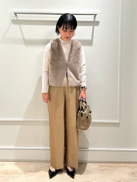 「アイテム（ブルゾン）」を使った、kanazashiさん（レディース・159cm・30代）の秋コーディネート