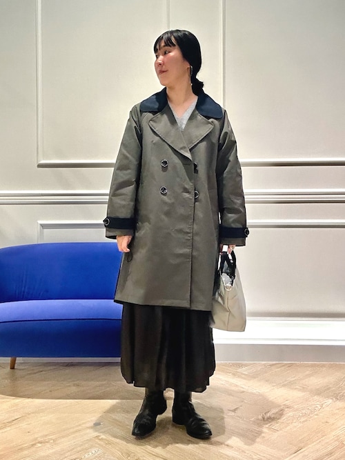 スーパーストレッチ無地Vネックプルオーバー