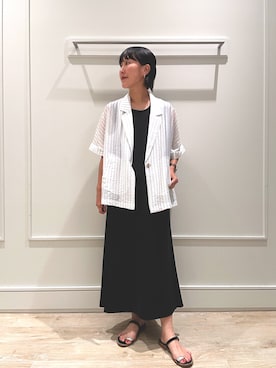 「アイテム（ワンピース/ドレス）」を使った、kanazashiさん（レディース・159cm・40代）の夏コーディネート
