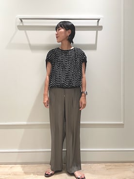 「NOLLEY'S LIGHT（ノーリーズライト）のアイテム」を使った、kanazashiさん（骨格ウェーブ・レディース・159cm）の夏コーディネート