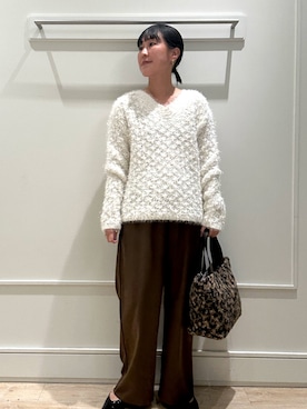 「アイテム（トートバッグ）」を使った、kanazashiさん（レディース・159cm・40代）の冬コーディネート