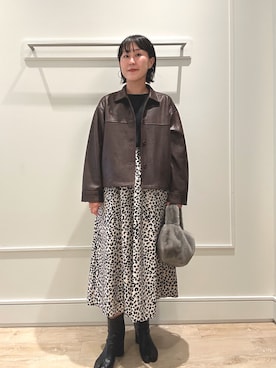 「アイテム（ブルゾン）」を使った、kanazashiさん（レディース・159cm・30代）の秋コーディネート