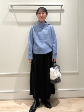 「アイテム（スカート）」を使った、kanazashiさん（レディース・159cm・40代）の冬コーディネート