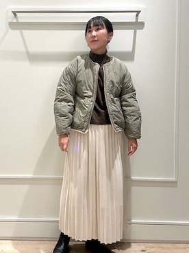 「アイテム（ブルゾン）」を使った、kanazashiさん（レディース・159cm・40代）の冬コーディネート