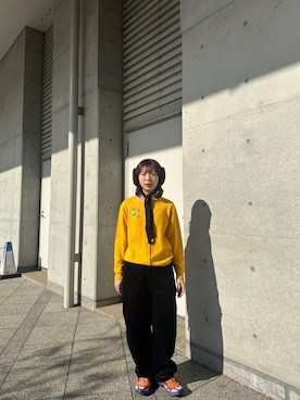 「アイテム（イヤーマフ）」を使った、mogiさん（レディース・159cm）の冬コーディネート