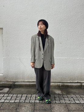 「PRANK PROJECT（プランクプロジェクト）のアイテム（スウェットパンツ）」を使った、mogiさん（レディース・159cm）の秋コーディネート