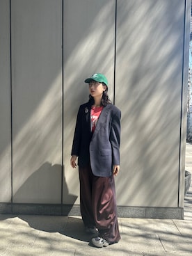 「Needles（ニードルス）のアイテム」を使った、mogiさん（レディース・159cm）の春コーディネート