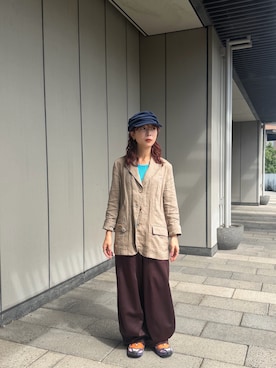 「OVERRIDE（オーバーライド）のアイテム」を使った、mogiさん（レディース・159cm）の秋コーディネート