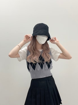 「VARZAR（バザール）のアイテム」を使った、riさん（レディース・158cm）の夏コーディネート