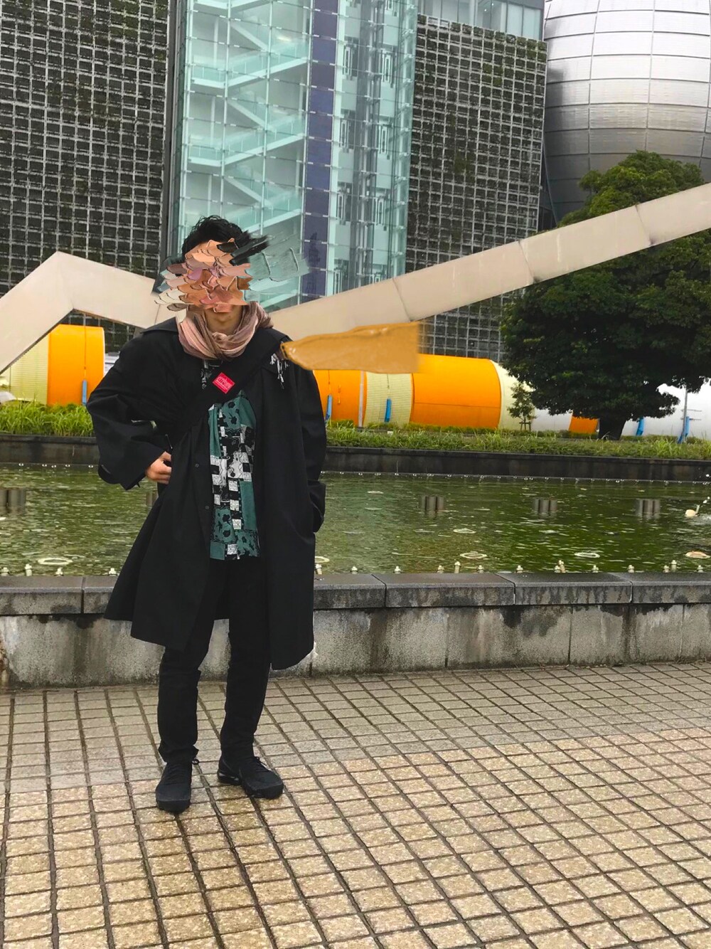 「だから秋服が好き、シンプル、おしゃれさんと繋がりたい、大人コーデ、古着コーデ、NIKE、ラッドミュージシャン、LAD MUSICIAN、vintage、休日スタイル、ootd、古着、シャツスタイル、ストリート、古着MIX」｜「VINTAGEのアイテム（シャツ/ブラウス、グリーン系）」を使った、Coingさん（メンズ・167cm）の秋コーディネートの1枚目の写真