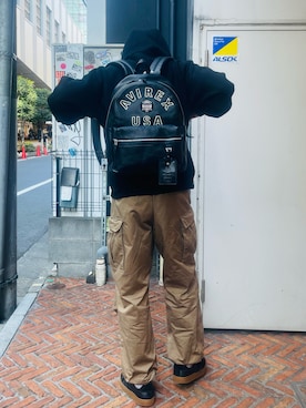 「AVIREX新宿」｜庄子　恵さん（メンズ・179cm）の冬コーディネート