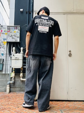 「AVIREX（アヴィレックス）のアイテム（ハンチング/ベレー帽）」を使った、庄子　恵さん（メンズ・179cm）の春コーディネート