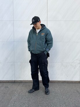 「スーパーファティーグパンツ」｜庄子　恵さん（メンズ・179cm）の秋コーディネート