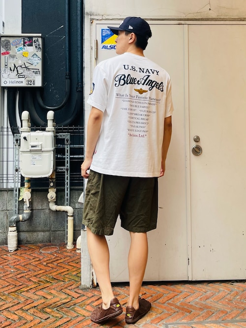 EMBROIDERED BLUE ANGELS 半袖Tシャツ