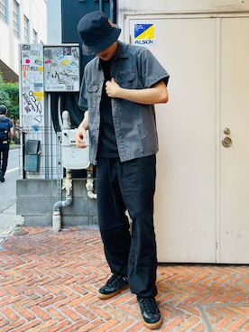 「AVIREX新宿」｜庄子　恵さん（メンズ・179cm）の春コーディネート