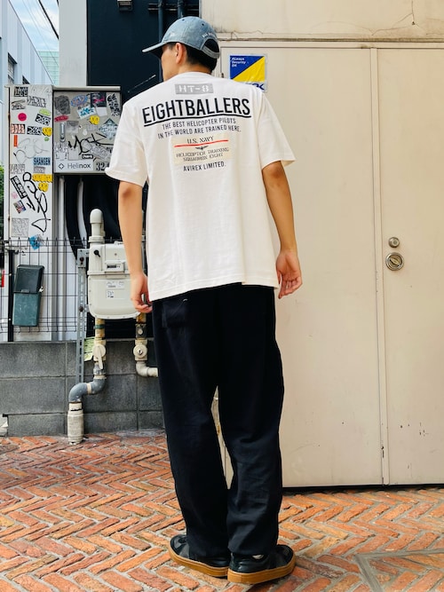 EIGHT BALLERS  STENCIL PATCH 半袖Tシャツ