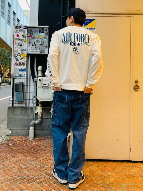 《直営店限定》DOUBLE KNEE DENIM PANTS / ダブルニー デニムパンツ / AVIREX / アヴィレックス