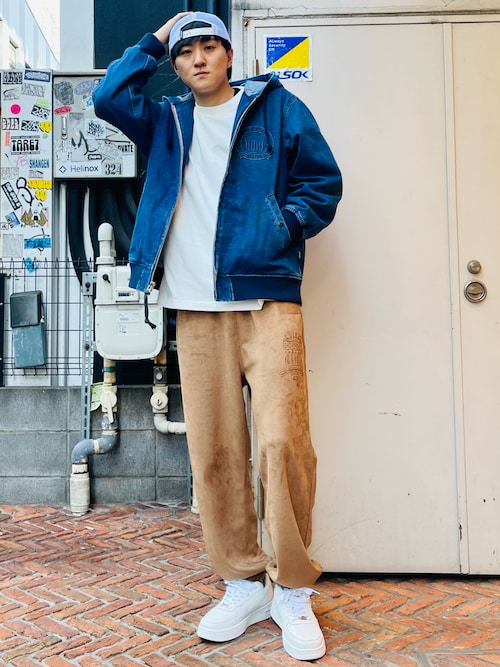 《直営店限定》EMBOSS PANTS "EMBLEM" / エンボス パンツ エンブレム / AVIREX / アヴィレックス