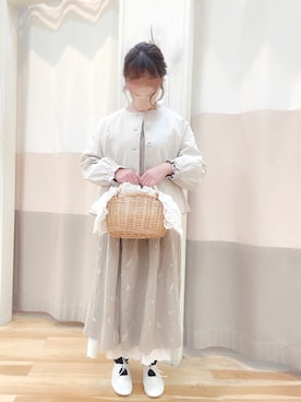 「ナチュラルスタイル」｜「アイテム（その他シューズ）」を使った、ぺえこ𓅿𓂂𓏸さん（レディース・157cm）の冬コーディネート