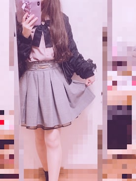 「Ank Rouge（アンクルージュ）のアイテム（ブルゾン）」を使った、なのさん（レディース・159cm）の秋コーディネート