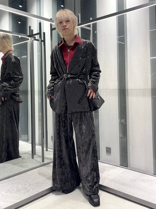 セール】【SET UP対応】クラッシュベロアオーバージャケット(HARE