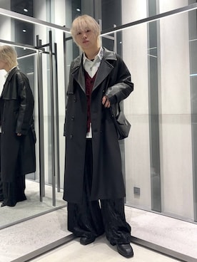 「アイテム（トレンチコート）」を使った、けいしさん（メンズ・168cm）の秋コーディネート