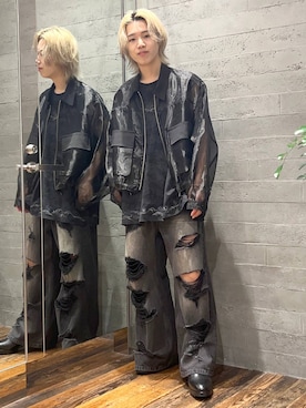 「アイテム（ブルゾン）」を使った、けいしさん（メンズ・170cm・20代）の夏コーディネート