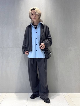 「HARE（ハレ）のアイテム（ブルゾン）」を使った、けいしさん（メンズ・168cm）の秋コーディネート