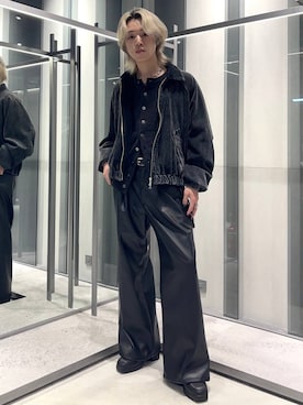 「HARE（ハレ）のアイテム（ブルゾン）」を使った、けいしさん（メンズ・168cm）の秋コーディネート