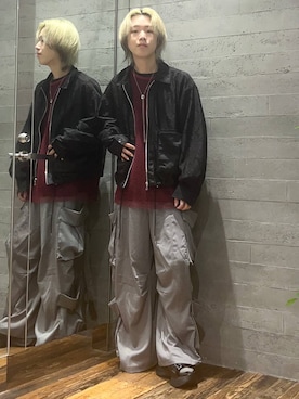 「アイテム（ブルゾン）」を使った、けいしさん（メンズ・170cm・20代）の夏コーディネート