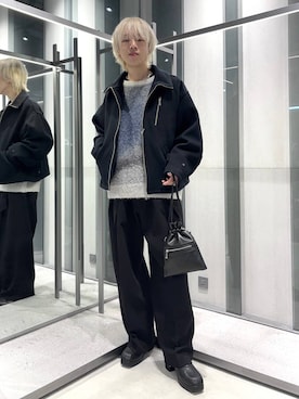 「HARE（ハレ）のアイテム（ブルゾン）」を使った、けいしさん（メンズ・168cm）の秋コーディネート