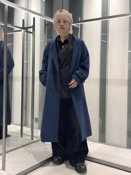 セール】【SET UP対応】グランスムースダブルミドルジャケット(HARE