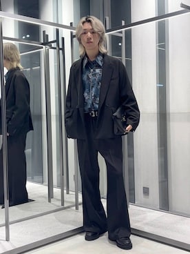 「アイテム（セットアップ）」を使った、けいしさん（メンズ・168cm）の秋コーディネート