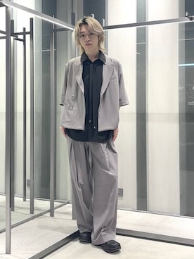 「HARE（ハレ）のアイテム」を使った、けいしさん（メンズ・168cm）の春コーディネート