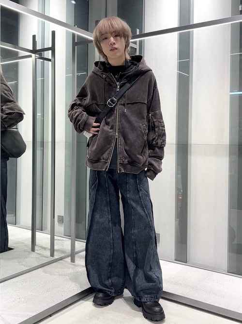 HARE（ハレ） パーカー 「SET UP対応」ピグメントダブルポケットZIP