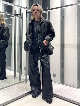 「HARE（ハレ）のアイテム（ブルゾン）」を使った、けいしさん（メンズ・168cm）の秋コーディネート