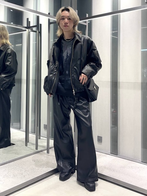 HARE（ハレ） ブルゾン アウター 「SET UP対応」LUXEレザーブルゾン