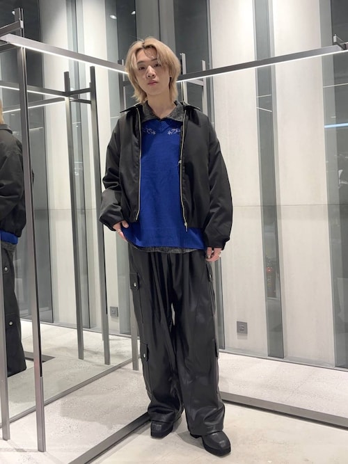 セール】【SET UP対応】LUXEレザーカーゴパンツ(HARE)（カーゴパンツ