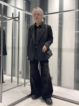 「アイテム（テーラードジャケット）」を使った、けいしさん（メンズ・168cm・20代）の冬コーディネート