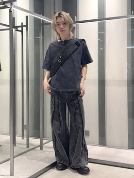 「HARE（ハレ）のアイテム（バッグ）」を使った、けいしさん（メンズ・168cm）の春コーディネート