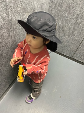 「JIPPON（ジポン）のアイテム」を使った、Atsu10さん（キッズ・80cm）の冬コーディネート