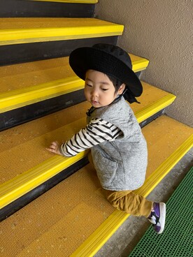 Atsu10さん(キッズ・80cm)の冬コーディネート