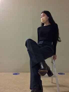 「台灣品牌」｜蔓さん（レディース・165cm）の冬コーディネート