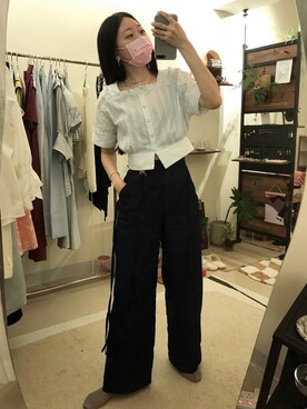 「台灣品牌」｜蔓さん（レディース・165cm）の夏コーディネート