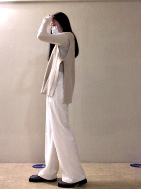 「通勤穿搭」｜「アイテム（その他トップス）」を使った、蔓さん（レディース・165cm）の春コーディネート