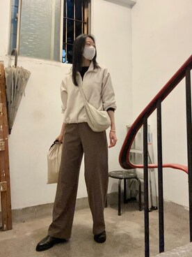 「PAZZO」｜蔓さん（レディース・165cm）の冬コーディネート