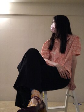 「台灣品牌」｜蔓さん（レディース・165cm）の春コーディネート