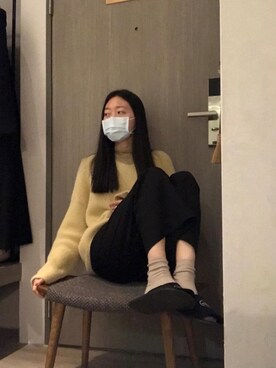 「韓國代購」｜蔓さん（レディース・165cm）の冬コーディネート