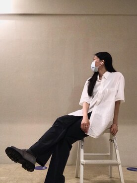 「無印良品コーデ」｜蔓さん（レディース・165cm）の春コーディネート