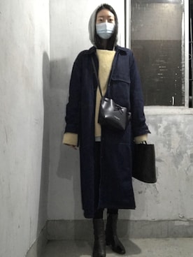 「台灣品牌」｜蔓さん（レディース・165cm）の冬コーディネート